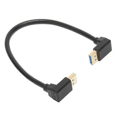 Кабель Displayport 1.4 8K60Hz Угловой 90 градусов Папа-папа 32.4Гбит/с Высокоскоростной Безопасный Стабильный Правый