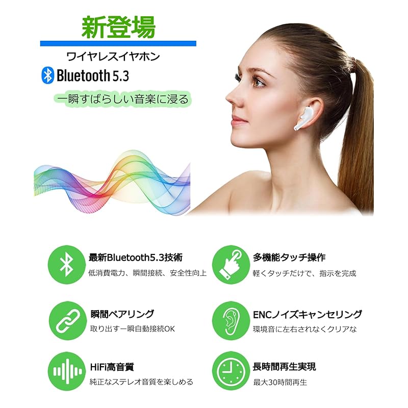 Наушники Bluetooth беспроводные наушники Маленькие/легкие наушники Bluetooth наушники Hi-Fi качество звука Bluetooth наушники ENC шумоподавление одно ухо/оба