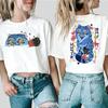 Demon Hunter Tiger Tshirt Kpop Shirt Derpy The Tiger and Bird Demon Hunter Tiger Tshirt Unisex Women Trendy Short Sleeves Tops