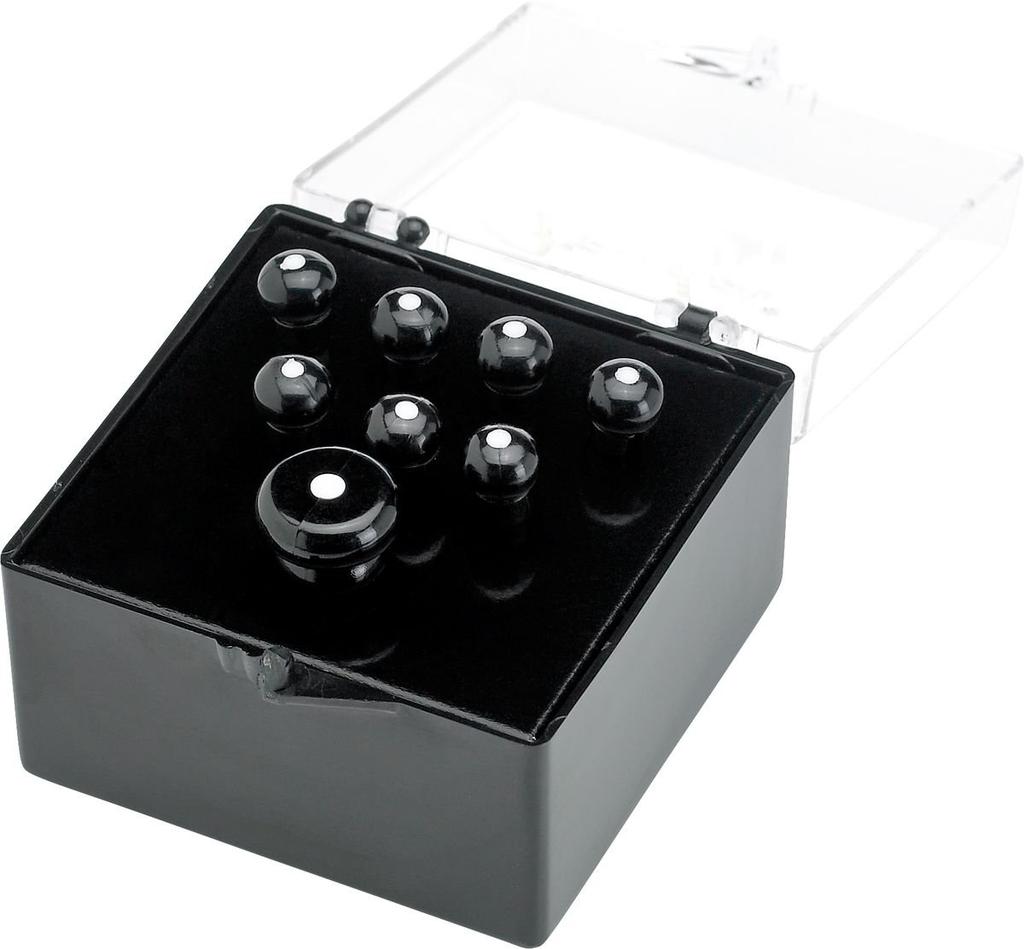 Fender Набор деталей мостового штифта черного цвета с белыми точками,