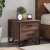 VidaXL Bedside Tables 2pcs Brown Oak 40x41x40cm Engineered Wood, Side Table, Bedside Cabinet, Accent Table 848513