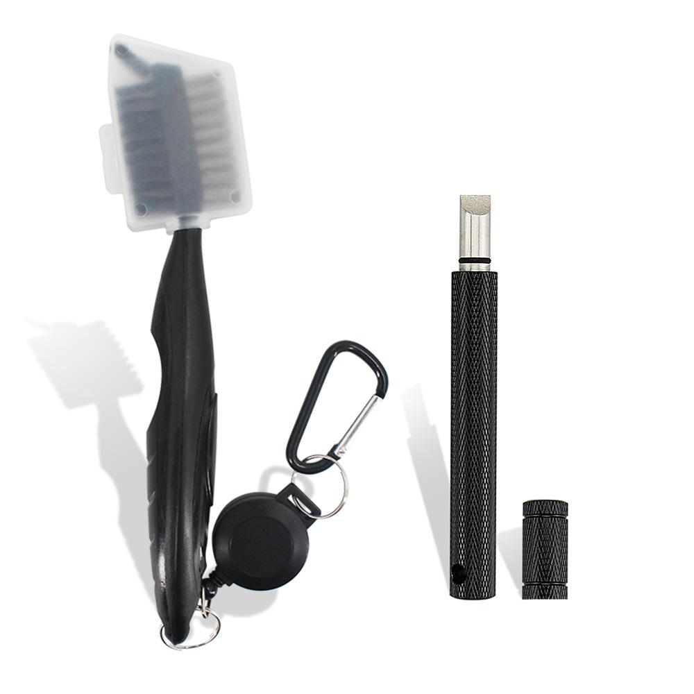 Golf Club Cleaner Golf Cleaning Brush With Carabiner Groove Sharpener Cleaner Multi Style Golf Sports Accessories Drop Ship 5