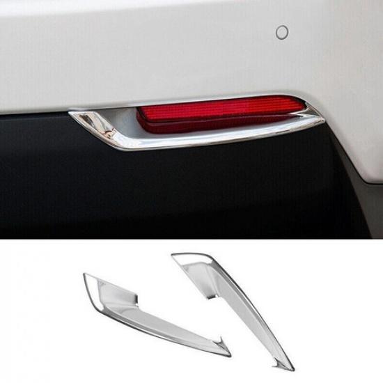 Для Lexus NX200t 300 300h 2015-2021 Серебристая Накладка на задний бампер для противотуманной фары