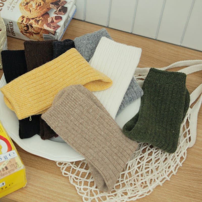 Носки Биарриц Носки из кашемировой шерсти Вой 10 цветов