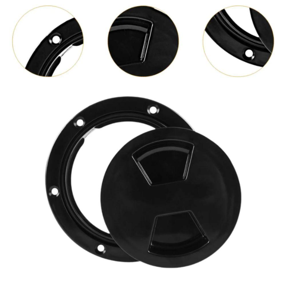 Round Hatch Cover White Inspection Plate For Boat Boat Screw Out Plate Outdoor Water Sport