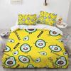 Cartoon Avocado King Queen Duvet Cover Fruit Funny Expression Bedding Set For Kids Teens Adult Green Quilt Cover With Pillowcase