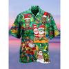 2026 Mens Loose Breathable 3D Print Hawaiian Short Sleeve Shirt Fashion Collared Casual Top