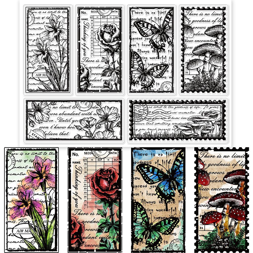 PVC Plastic Stamps for DIY Scrapbooking Photo Album Decorative Cards Making Stamp Sheets Stamp Pattern 160x110x3mm