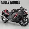 1/9 Suzuki Hayabusa GSX-1300R Модель мотоцикла из сплава Игрушечный транспортное средство Коллекция Освещение для переноски Внедорожный Мотоцикл Игрушечный автомобиль