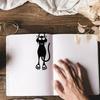 New 1/5PCS 3D Stereo Kawaii Cat Bookmarks Hollow Animal for Girls Gift Reading Stationery Plastic Cute Student School Supplies