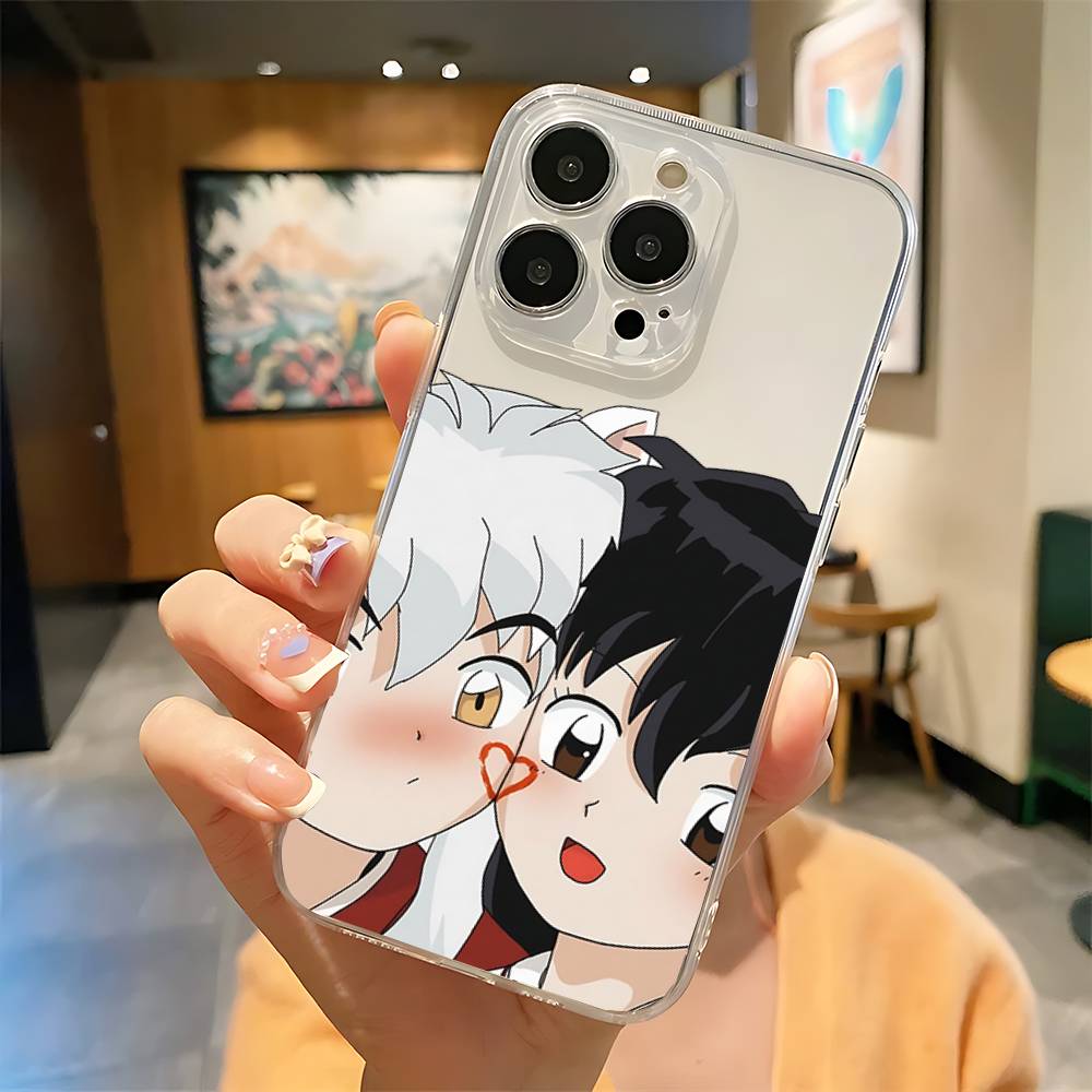 Чехол для телефона Аниме И-Инуяша Сессомару Для IPhone 17 16 15 12 11 Pro Max 14 Plus 13 Mini Прозрачный Чехол Мягкий Funda
