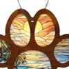 Pet Memorial Suncatcher Hanging Decoration Dog Cat Paw Car Rearview Mirror Hanging Ornament Loss of