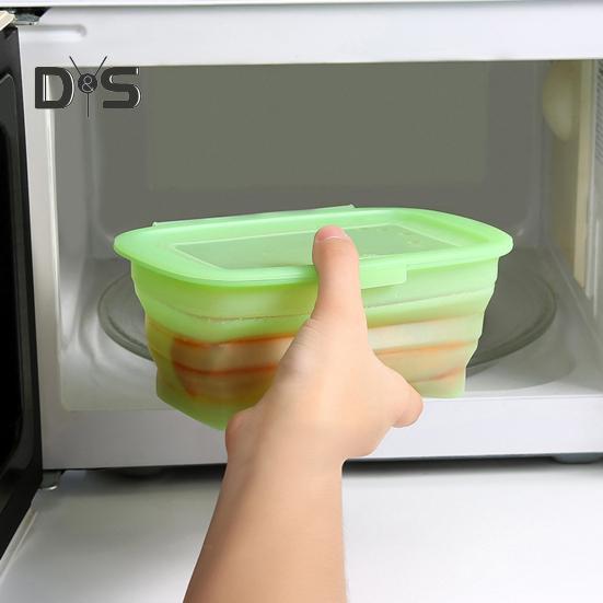 Складной футляр для хранения продуктов емкостью 1 л, легко открывающийся, удобный органайзер для фруктов и овощей