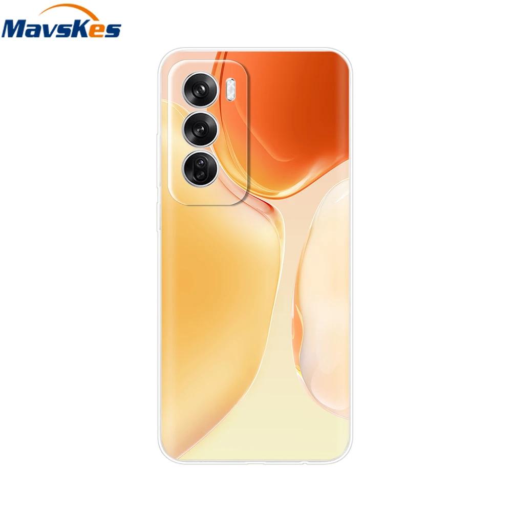 Чехол для OPPO Reno 12 Pro 5G Модный Цветочный Силиконовый Чехол для Телефона Для OPPO Reno 12 Чехол Reno12 Pro Бампер 2024 Мягкий Черный ТПУ Fundas