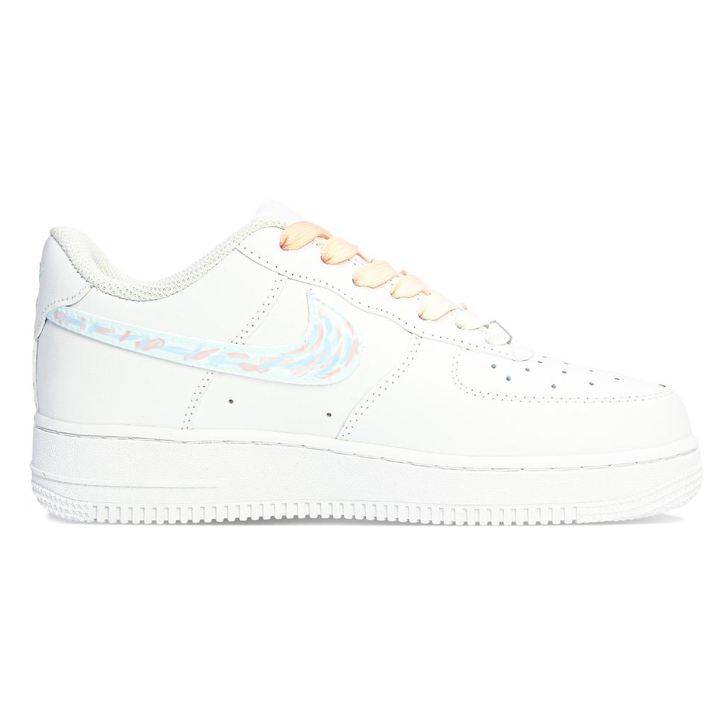 Nike Air Force 1 Abrasion Resistant Abrasion Resistant Low top Skateboard Shoes Unisex Pink Blue CW2288-111(Team1110-S-BOX)