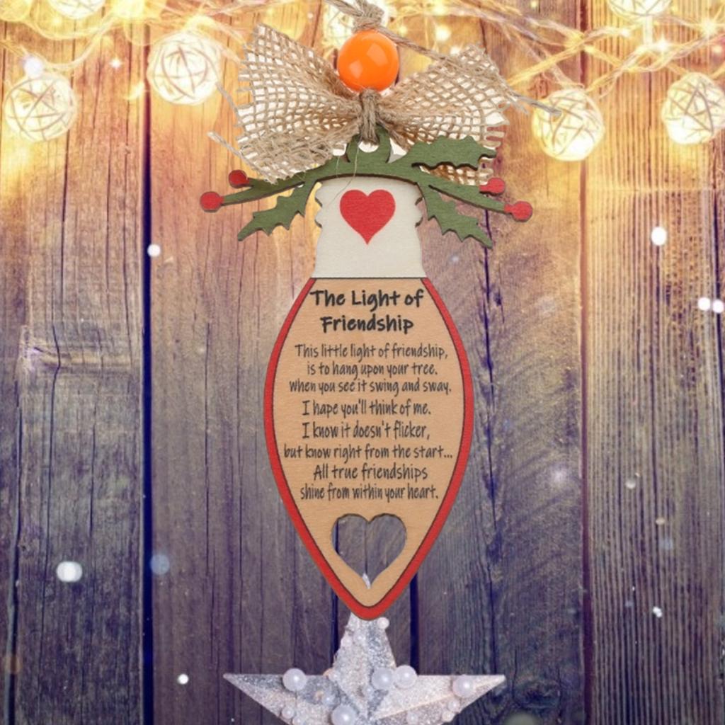 Friendship Plaques Carved Crafts The Light Of Friendship Funny Wooden Plaques Christmas Friendship Ornaments