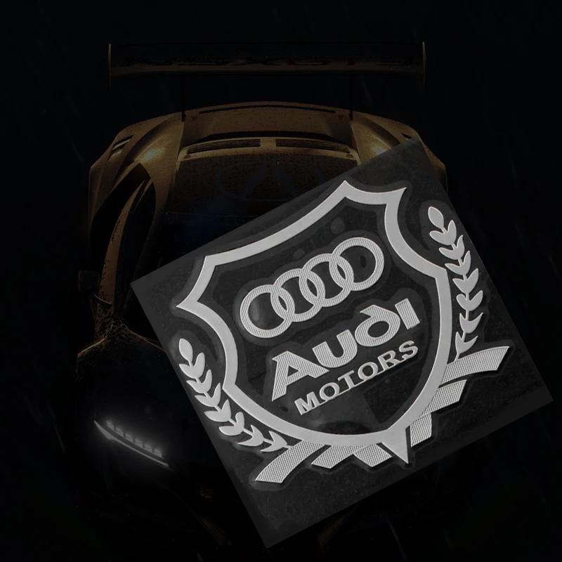 Fashion Wheat Logo Car Sticker Gold/Silver Emblem Side Badge Decal VIP For tt a3 a4 a5 a6 a7 a8 Q3 Q4 Q5 Q6 Q7 b8 b6 c6 8p b7