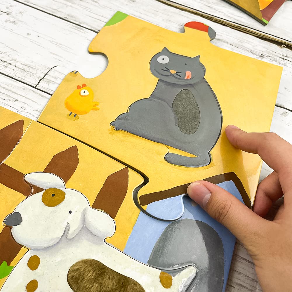 DJECO Гигантский тактильный пазл 20 деталей Гигантское большое животное Развивает мелкую моторику Монтессори Возраста и мальчики и спорт Осенние ночи - - -