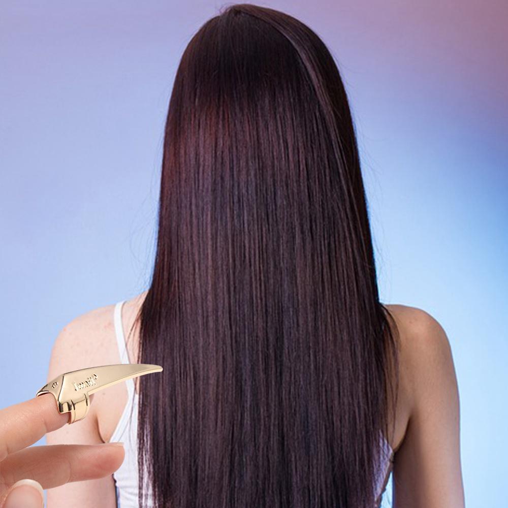 Claw Nail Rings Finger Tip Ring Metal Hair Selecting Tools Styling Extension Parting Ring Salon