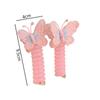 2PCS DIY Telephone Wire Line Butterfly Straight Hair Tie New Ponytail Holder  Girls