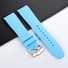 Высококачественный резиновый ремешок с изогнутым концом 20 мм 22 мм силиконовый ремешок для часов для Swatch для Omega Moonswatch браслет водонепроницаемый браслет