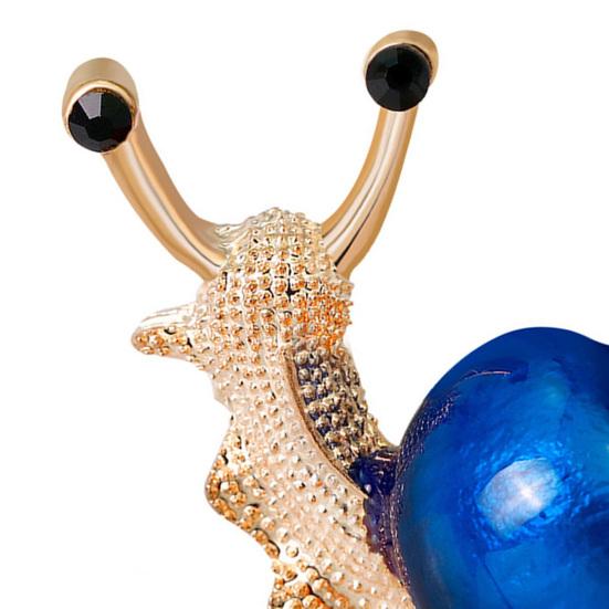 Брошь в форме улитки с рисунком, изысканная универсальная женская булавка