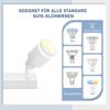 Plafonnier - NETTLIFE - Spot 3 ampoules - Blanc - Métal orientable 350° - Culot GU10