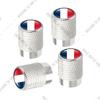 cqdjvy1 Car CNC Aluminum Germany Italy France Tricolor Flag Emblem For Citroen Peugeot Fiat Kia 4pcs Tire Valve Air Port Stem Cover Caps