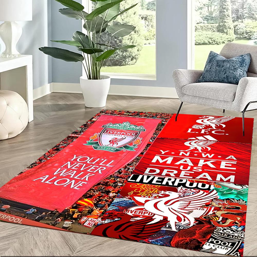 Liverpool Football Club Floor Mat Suitable For Outdoor Living Rooms Balcony Hallway Antislip Rug Decorate Offices Wedding Party Gift