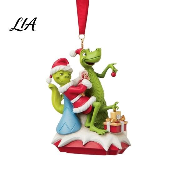 Lightweight Seasonal Hanging Decor Green Elf Christmas Ornament, Flat Acrylic Tree Pendant Atmosphere Room Decoration for Car Mirror Backpack, Festive