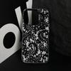 Черный кружевной принт Чехол для телефона Для iPhone 17,16,15,14,13,12,11 Plus,Pro Max,XS,Разноцветный Серебристо-черный Чехол