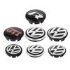 4PCS 55 65mm car wheel hub center cap badge hub cap suitable for Volkswagen Golf Sharan Passat Tiguan VW R GTI tire Accessories EG1 