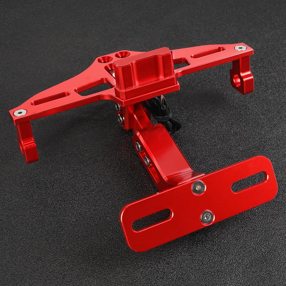 2012-2024 For BAJAJ PULSAR n160 n250 rs200 ns200 200NS Pulsar 125 150 180 200 License Plate Holder Frame Bracket LED Light
