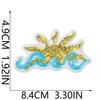Holiday Beach Embroidery Cloth Sticker Ironing Decorative Sequined Swimsuit Suitcase Cartoon Wave Shell Embroidery Patch Sticker