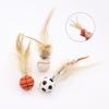 Feather Elastic Ball Cat Toy Self Relieve Boredom Interactive Pet Toy