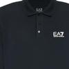 Emporio Armani Ea7 Однотонная футболка-поло с логотипом и длинным рукавом Мужские топы Синий 8NPF15-PJVQZ-1562