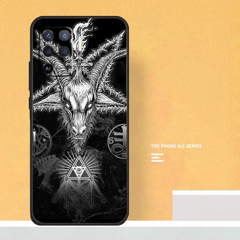 Devil Satan Case For Oppo A74 A94 A54 A15 A17 A57 A6 A5 Pro A16 A76 A96 A40 A60 A80 A18 A38 A58 A78 A98