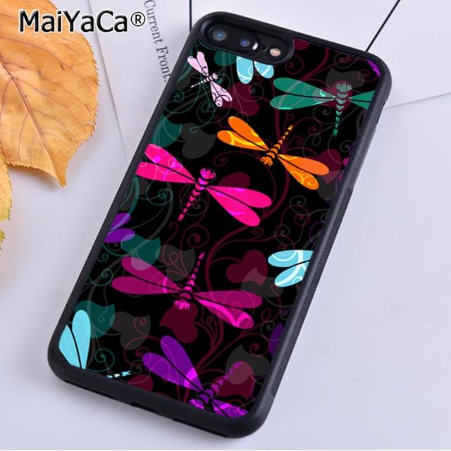 MaiYaCa Colorful Dragonfly Phone Case For iPhone 17 Air 16 15 14 plus 11 12 13 Pro Max coque Cover Shell