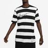 Nike Футболка с коротким рукавом Swoosh Stripe для мужчин, топы, белые, черные CQ5197-100