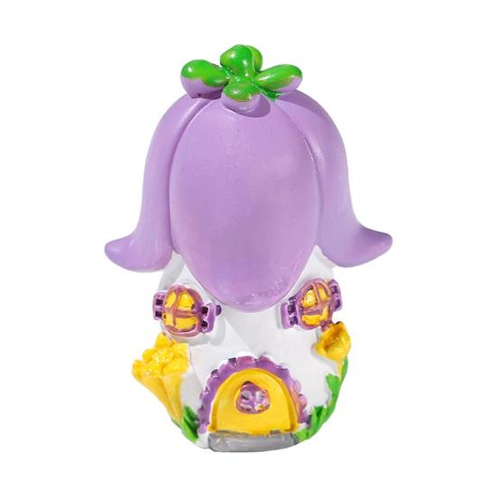 Красивая маленькая гладкая мини-статуэтка домика, сказочный мир, грибной домик, украшение для стола, миниатюрные садовые аксессуары