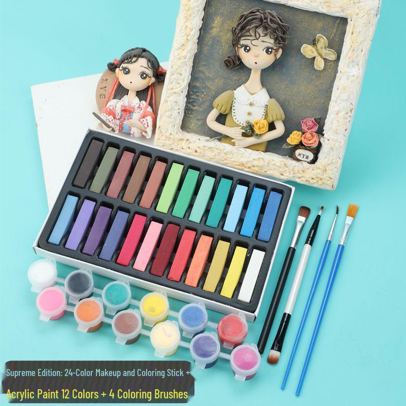 BJD Специальный глиняный порошковый цветной пигмент для росписи кукол