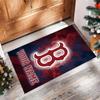 Boston Red Sox Crystal Velvet Rug, Custom Name Text Personalized Non‑Slip Floor Mat for Home Decor Gift
