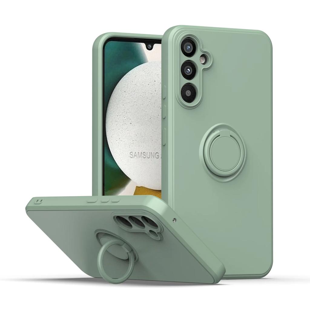 For Samsung Galaxy A13 A14 A1 A16 A22 A24 A2 A30 Magnetic Holder Ring Case Liquid Silicone Cases For A32 A33 A34 A1 A2 A4