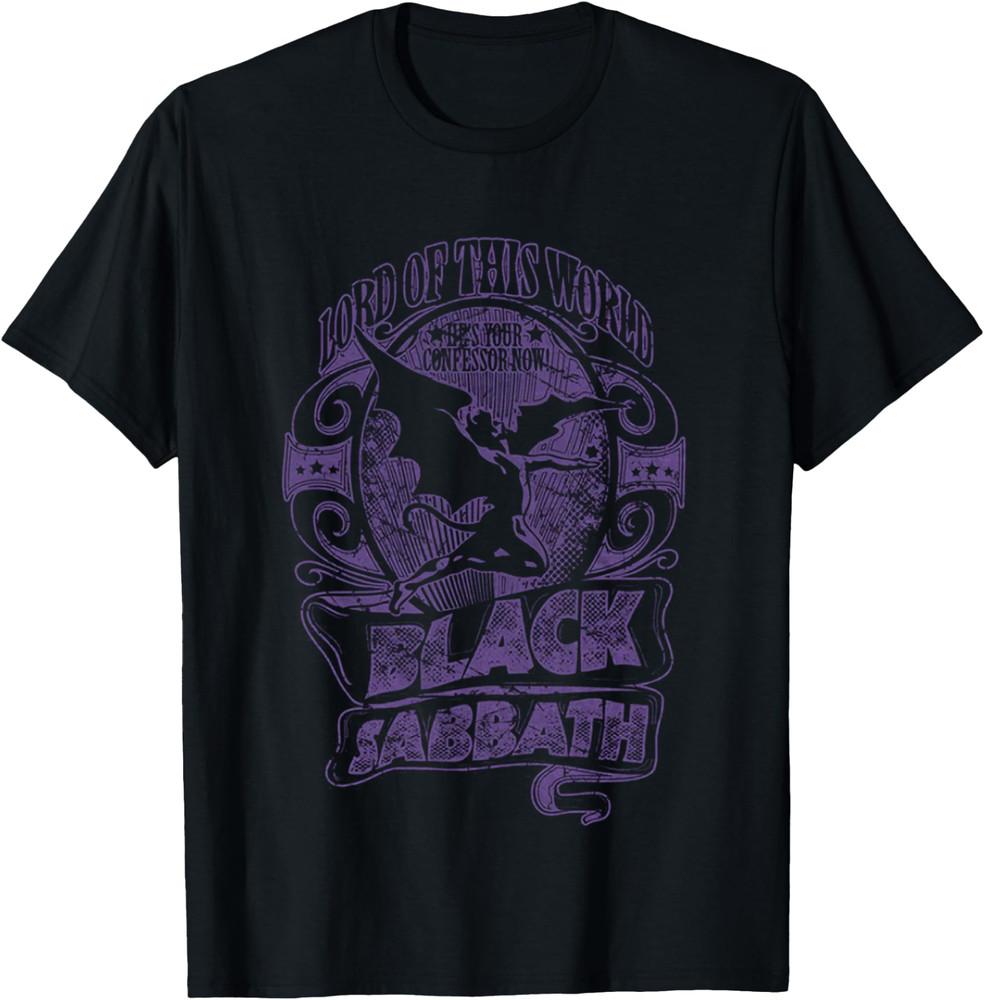 Футболка Black Sabbath Lord of This World, Футболка Легендарной Метал-Группы, Подарок для Фанатов Унисекс Футболка