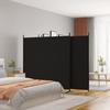 VidaXL Room Divider 4 Panels Folding Room Separator Privacy Screen Partition Decoration Living Room Black 350285