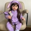 Мягкая силиконовая игрушка Reborn Baby Doll 60 см, принцесса для малышей, жива, как настоящая Bebe, подарок на день рождения для ребенка