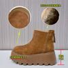 Теплые зимние ботинки 2025 зимние новые на толстой подошве с увеличением высоты женские ботинки повседневные ботинки Мартина универсальные ботинки женские