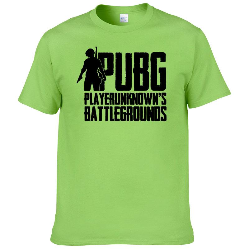 New Summer 2024 Game Pubg T Shirt Men Cotton Short Sleeve Print T-Shirt Fashion Casual Tops Cool Tees Hombre F23