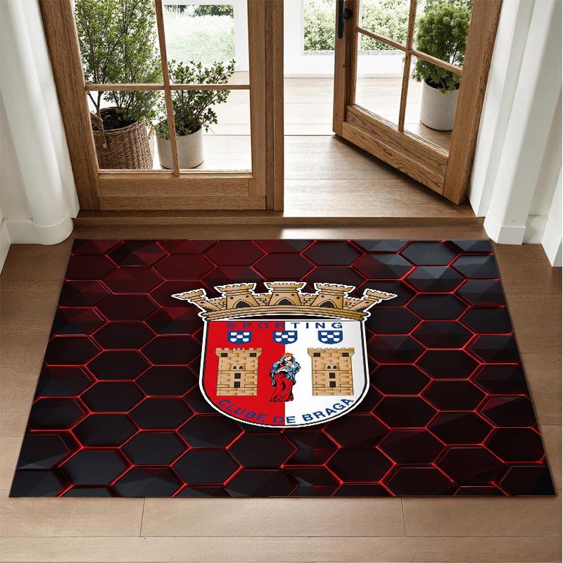 Braga FC Design Crystal Velvet Rug Soft Decorative Mat for Bedroom Entrance