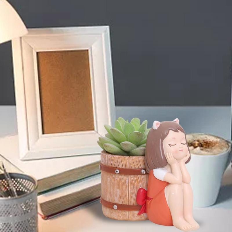 Succulents Flower Resin Silicone Mold Suitable for Garden Concrete Flower Candle Holder Crafts Home Decor